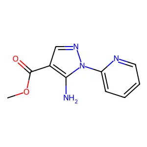 methyl 5-amino-1-(pyridin-2-yl)-1H-pyrazole-4-carboxylate structure