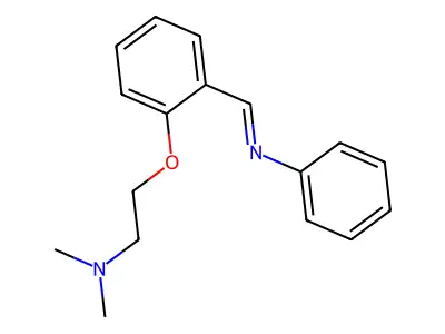 N-(o-(2-(Dimethylamino)ethoxy)benzylidene)aniline structure