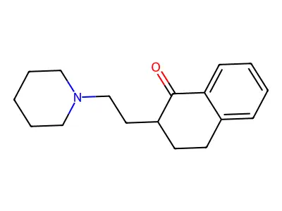 2-(2-Piperidinoethyl)-1-tetralone structure
