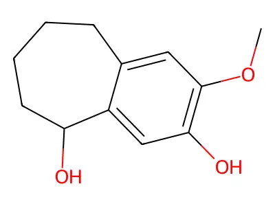 3-Methoxy-6,7,8,9-tetrahydro-5H-benzo[7]annulene-2,9-diol structure