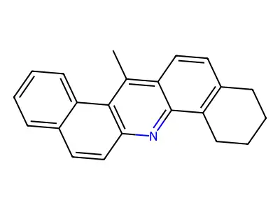 DIBENZ(a,h)ACRIDINE, 8,9,10,11-TETRAHYDRO-14-METHYL- structure