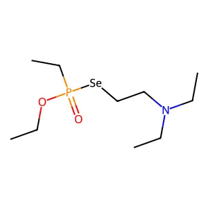 Phosphonoselenoic acid, ethyl-, Se-(2-(diethylamino)ethyl) O-ethyl ester structure