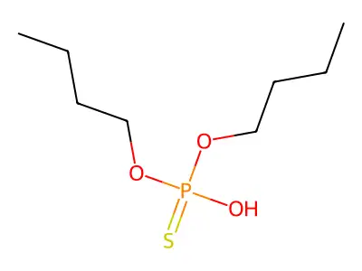O,O-Dibutyl hydrogen thiophosphate structure