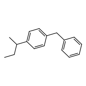 Benzene, (1-methylpropyl)(phenylmethyl)- structure
