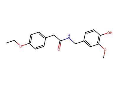 Acetamide, 2-(p-ethoxyphenyl)-N-vanillyl- structure