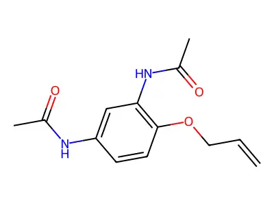 Acetanilide, 3'-acetamido-4'-allyloxy- structure