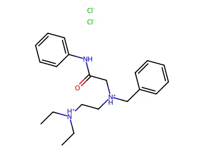 Acetanilide, 2-(benzyl(2-(diethylamino)ethyl)amino)-, dihydrochloride structure