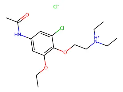 Acetanilide, 3-chloro-4-(2-(diethylamino)ethoxy)-5-ethoxy-, hydrochloride structure