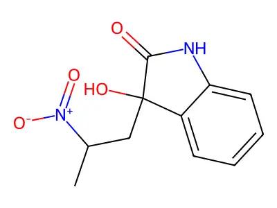 2-Indolinone, 3-hydroxy-3-(2-nitropropyl)- structure