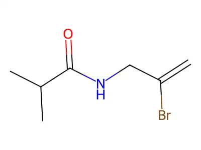 Isobutyramide, N-(2-bromoallyl)- structure