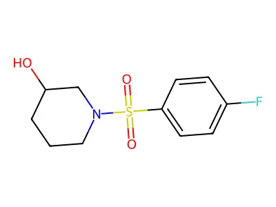 1-(4-Fluorophenylsulfonyl)piperidin-3-ol structure