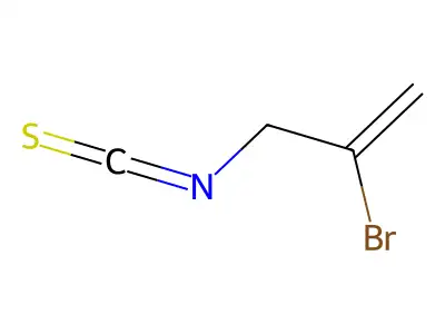 Isothiocyanic acid, 2-bromoallyl ester structure