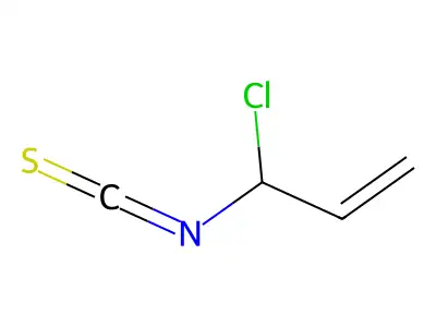 Isothiocyanic acid, 1-chloroallyl ester structure
