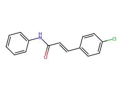 3-(4-chlorophenyl)-N-phenylprop-2-enamide structure