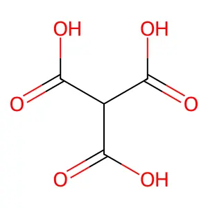 Methanetricarboxylic acid structure