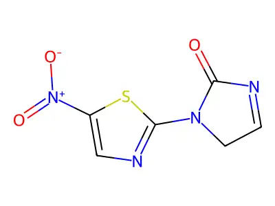 3-Imidazolin-2-one, 1-(5-nitro-2-thiazolyl)- structure