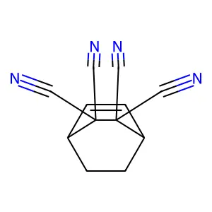 Bicyclo[2.2.2]oct-5-ene-2,2,3,3-tetracarbonitrile structure