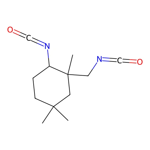 2-Isocyanato-1-(isocyanatomethyl)-1,5,5-trimethylcyclohexane structure