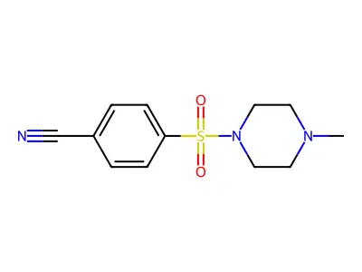 4-[(4-Methyl-1-piperazinyl)sulfonyl]benzonitrile structure