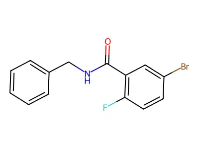 N-benzyl-5-bromo-2-fluorobenzamide structure