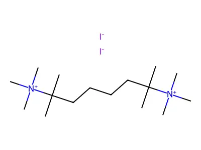 Ammonium, 1,1,6,6-tetramethylhexamethylenebis(trimethyl-, diiodide structure