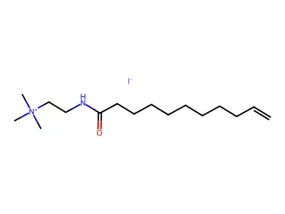 Ammonium, (2-(10-undecenamido)ethyl)trimethyl-, iodide structure