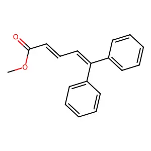 2,4-Pentadienoic acid, 5,5-diphenyl-, methyl ester structure