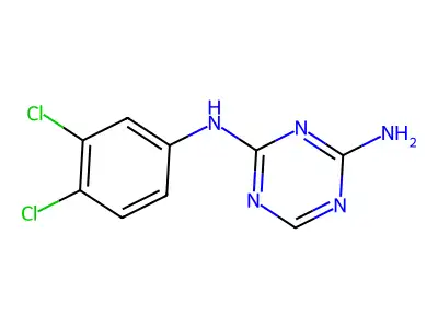 N-(3,4-Dichlorophenyl)-1,3,5-triazine-2,4-diamine structure