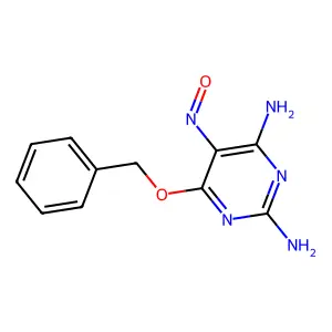 2,4-Diamino-6-benzyloxy-5-nitrosopyrimidine structure