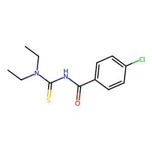 4-chloro-N-(diethylcarbamothioyl)benzamide structure