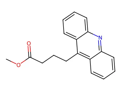 Methyl 4-(acridin-9-yl)butanoate structure