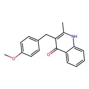 3-(4-Methoxybenzyl)-2-methylquinolin-4-ol structure