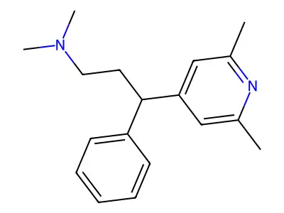 2,6-Lutidine, 4-(alpha-(2-(dimethylamino)ethyl)benzyl)- structure
