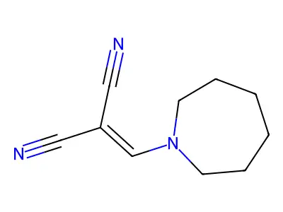 Malononitrile, 1-((hexahydro-1H-azepin-1-yl)methylene)- structure