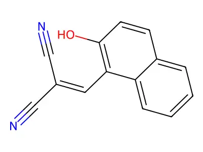 Malononitrile, (2-hydroxy-1-(naphthylmethylene))- structure