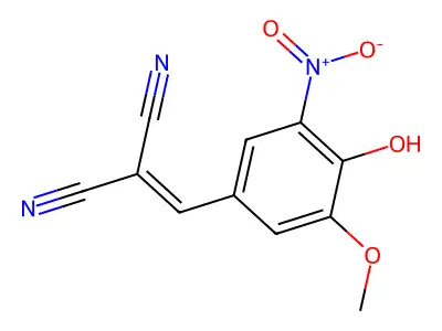 Malononitrile, (5-nitrovanillylidene)- structure