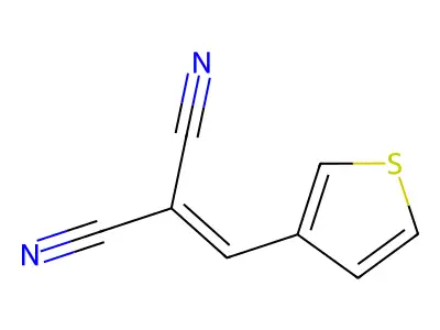 2-(3-Thienylmethylene)propanedinitrile structure