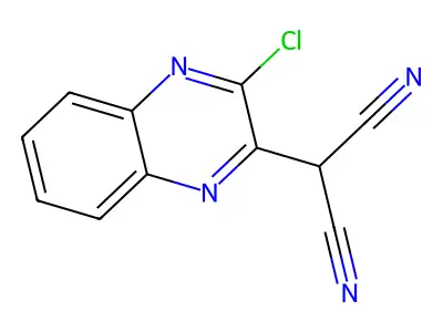 (3-Chloroquinoxalin-2-yl)malononitrile structure