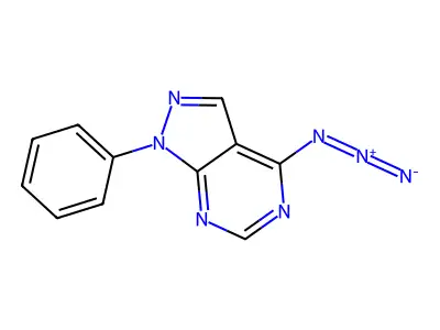4-Azido-1-phenylpyrazolo[3,4-d]pyrimidine structure