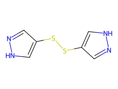 4-(1H-pyrazol-4-yldisulfanyl)-1H-pyrazole structure