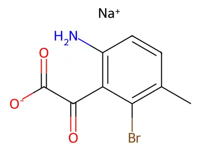 2-(6-Amino-2-bromo-3-methylphenyl)-2-oxoacetate structure