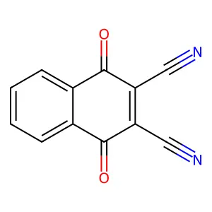 2,3-Dicyano-1,4-naphthoquinone structure