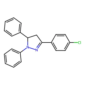 3-(4-Chlorophenyl)-4,5-dihydro-1,5-diphenyl-1H-pyrazole structure