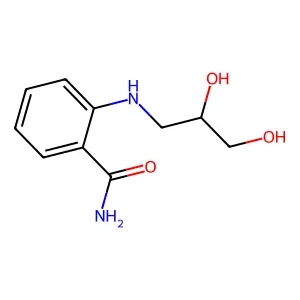 Benzamide, 2-((2,3-dihydroxypropyl)amino)- structure