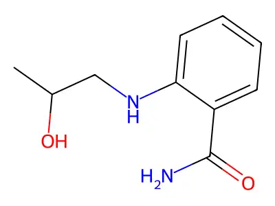 Benzamide, 2-((2-hydroxypropyl)amino)- structure