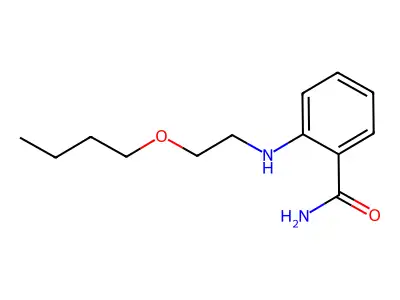 Benzamide, 2-((2-butoxyethyl)amino)- structure
