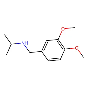 Benzenemethanamine, 3,4-dimethoxy-N-(1-methylethyl)- structure