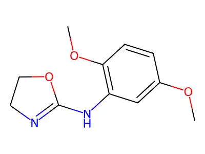 Aniline, 2,5-dimethoxy-N-(2-oxazolin-2-yl)- structure