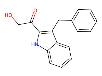 Ketone, hydroxymethyl 3-benzyl-2-indolyl- structure