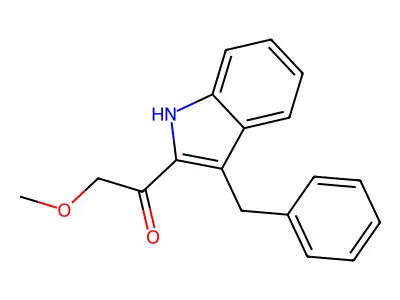Ketone, methoxymethyl 3-benzyl-2-indolyl structure